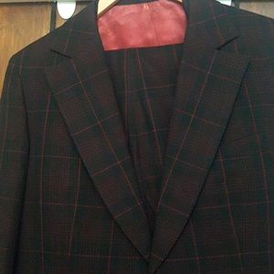Vintage 1974 mens suit with vest.
